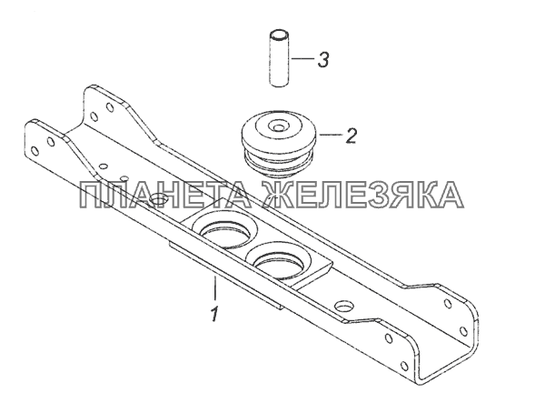 6520-1001009-10 Балка передней опоры КамАЗ-6522 (Euro-2, 3)